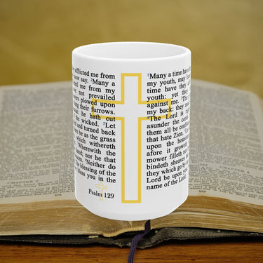 Psalm 129 Full Text - 15oz Coffee Mug